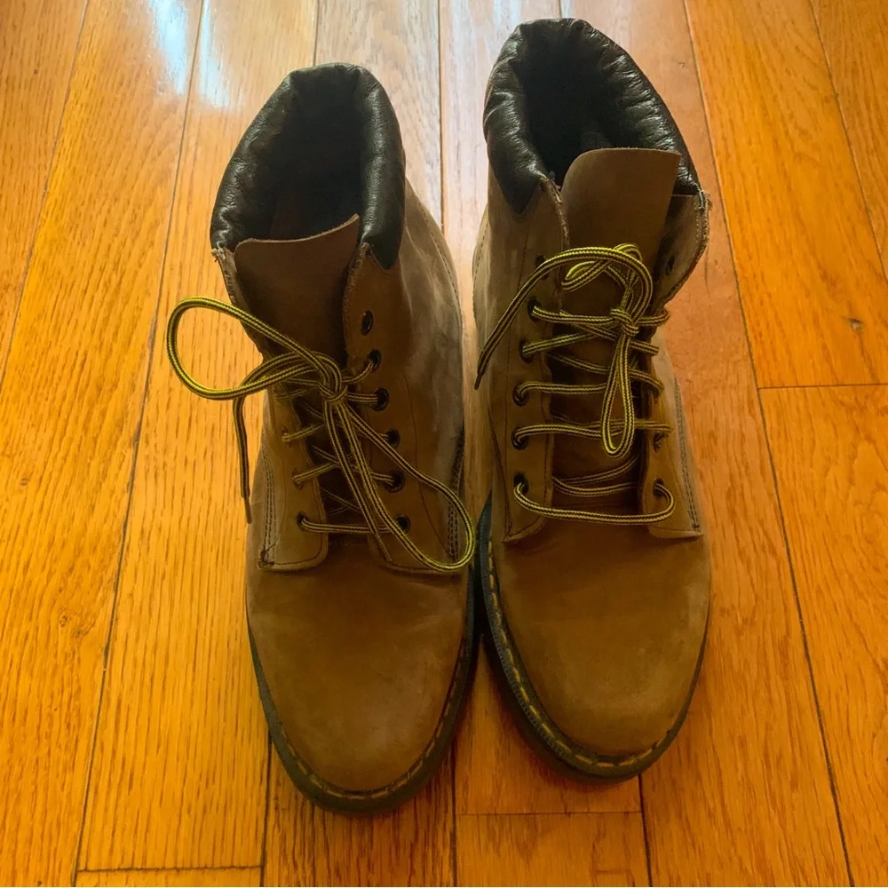 RARE VTG Dr. Martens Made in England 939 Leather Tan Boots Size 10 - Picture 3 of 9